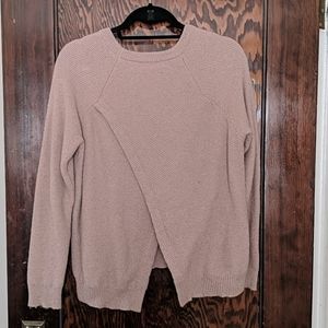 Mauve Madewell split back sweater